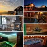 Domek z basenem na wakacje wczasy imprezy jacuzzi balia saun spa