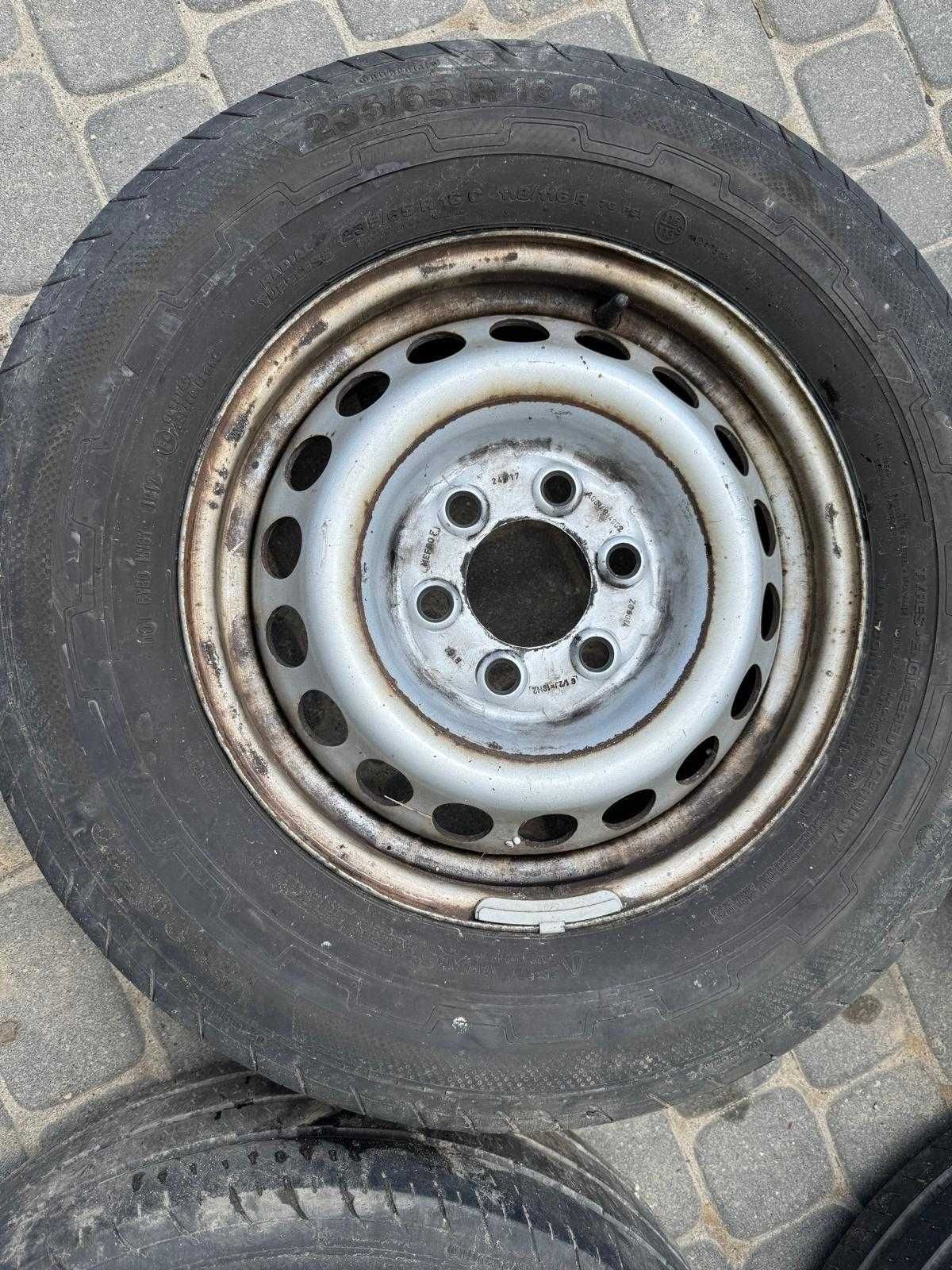 Felgi stalowe koła 6x130 6,5J16H2 opony Continental