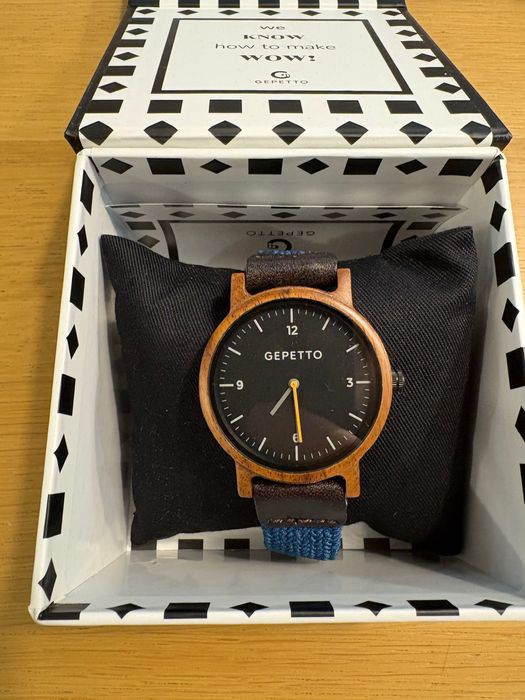 Zegarek Gepetto - drewniana koperta
