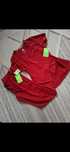 Scrubs czerwony Ubranie medyczne z szerokimi nogawkami bluza medyczna