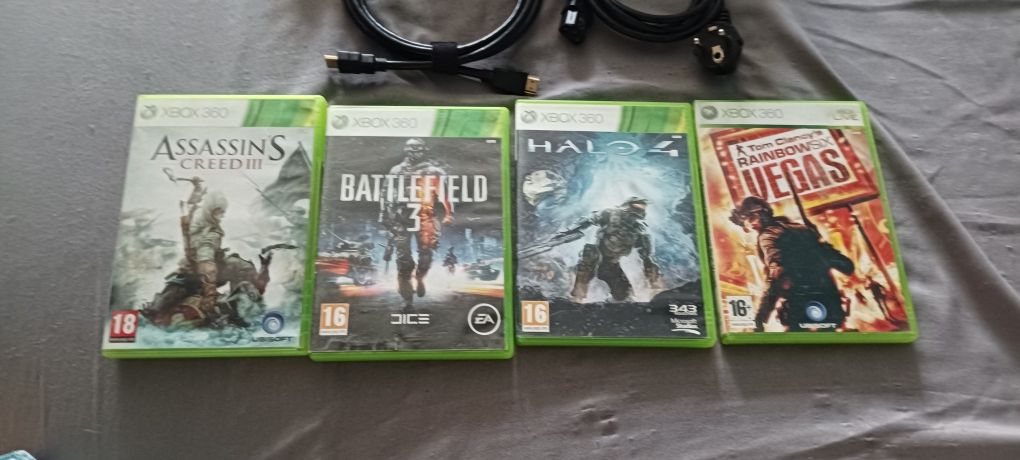 Xbox 360 komplet, pad z analogami hala