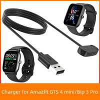 Mini cabo de carregamento para Amazfit GTS 4 para carregador Bip 3 Pro