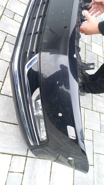 Vw passat b7 zderzak przód przedni czarny lc9x asystent spryski pdc