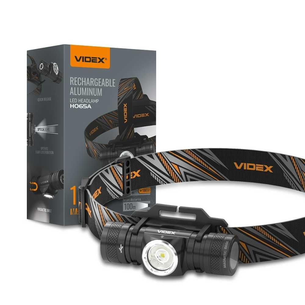 1200Lm міцний VIDEX VLF-H065A налобний водонепроникний ліхтарик; ip68
