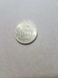 Moeda 50 centimos alemanha 2002 com defeito.