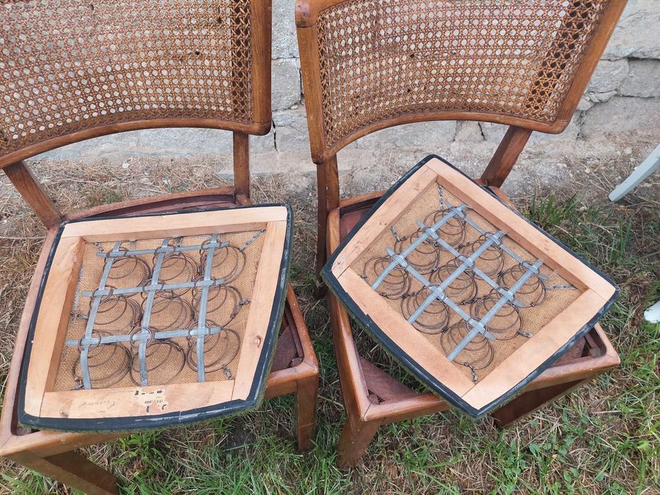 Krzesła w stylu Chippendale - Rattan - Antyk 2 szt./ 200zł