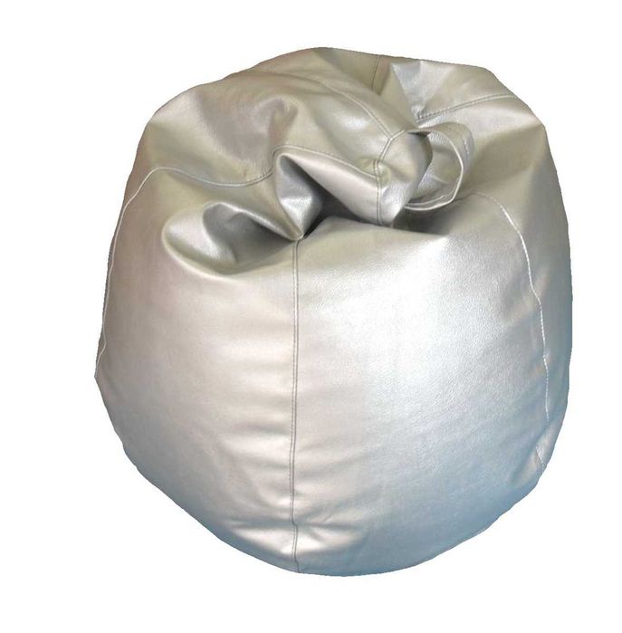 Puff pêra cor prata