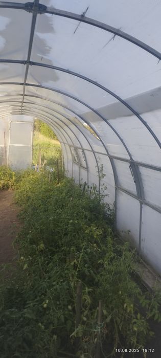 Продам теплицю каркасну з нержавіючої сталі.