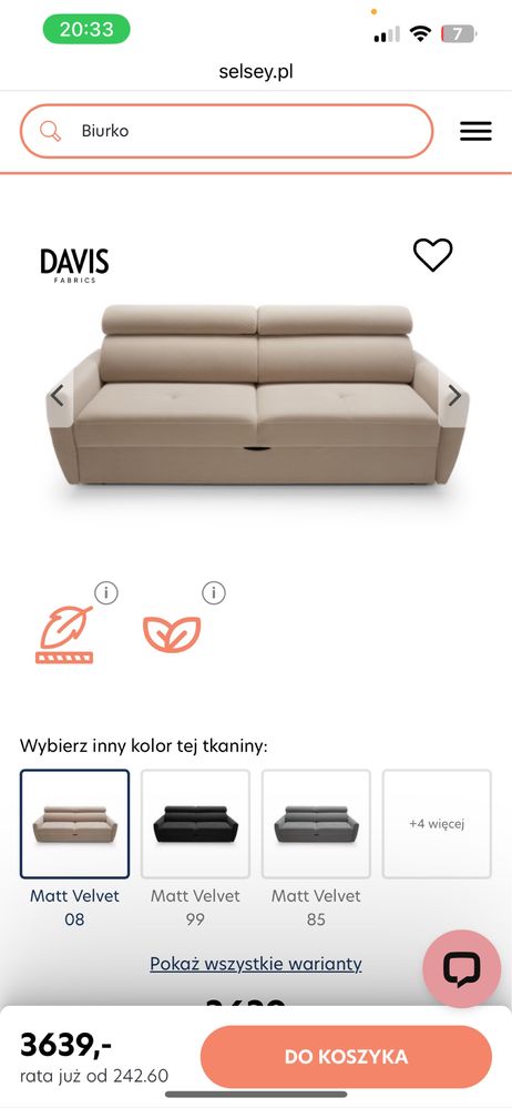 Sofa kanapa jak nowa szczytno