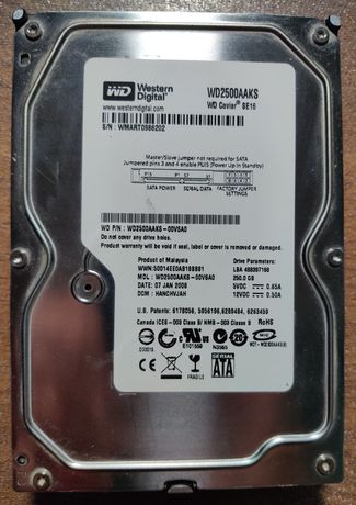 Жорсткий диск HDD 250Gb WD2500AAKS