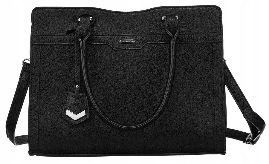 elegancka, pojemna shopperka damska ze skóry ekologicznej - rovicky