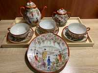 Японский сервиз чашка чайник сахарница тарелка