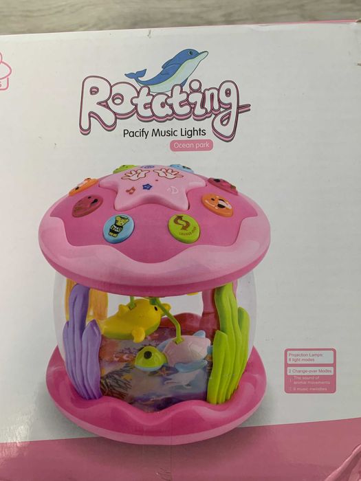 Дитяча іграшка, Нічник, проектор, музика, світло, на батарейках.