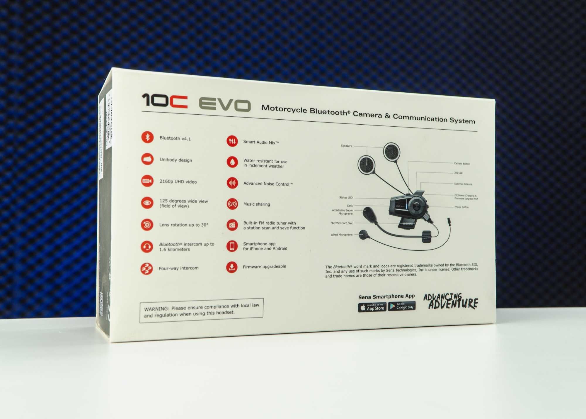 Мотогарнітура з камерою SENA 10C EVO (інтерком) - Наявність, Гарантія