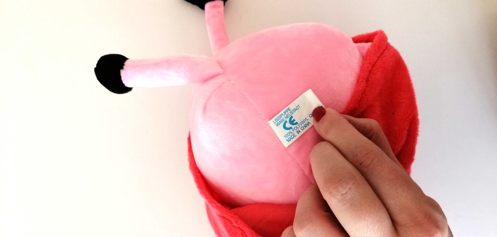 duża maskotka pluszowa interaktywna świnka peppa i miś teddy pluszak