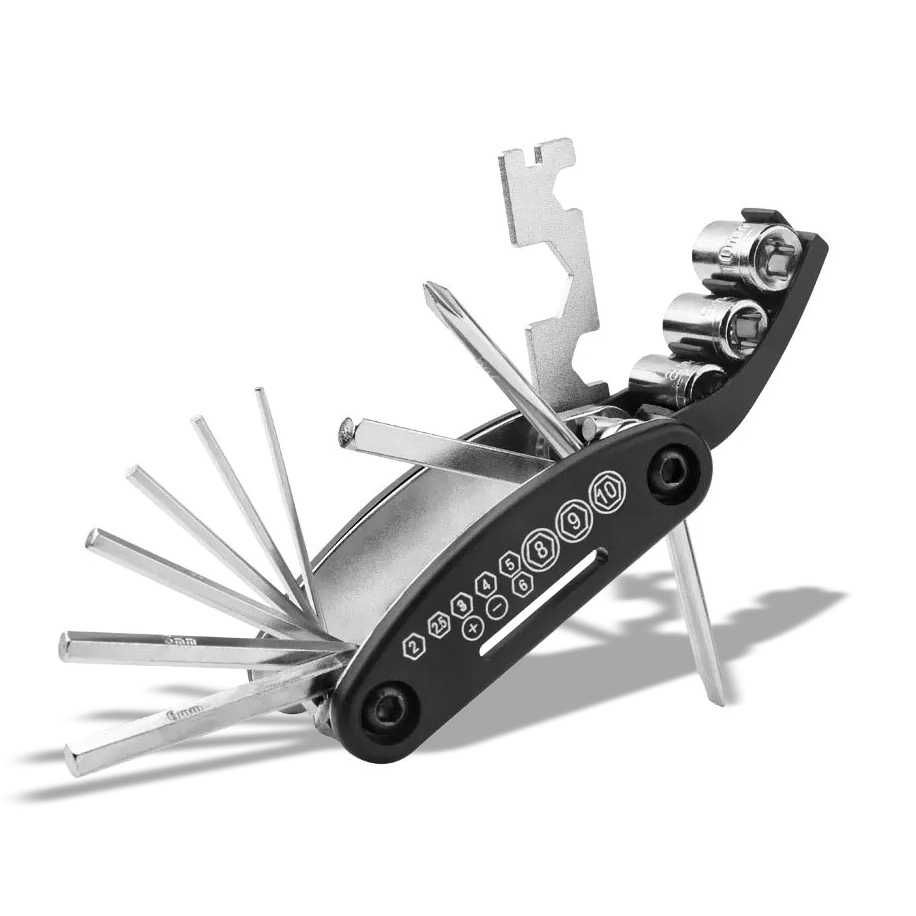 Narzędzie wielofunkcyjne multitool rowerowy 16w1 zestaw kluczy MR1