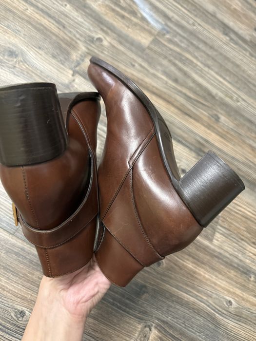 Кожаные ботинки ботильоны Bally