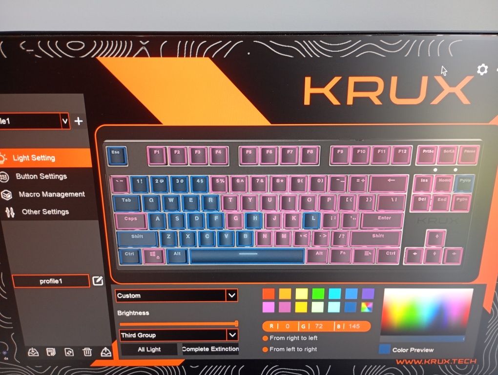 Klawiatura KRUX atax pro RGB