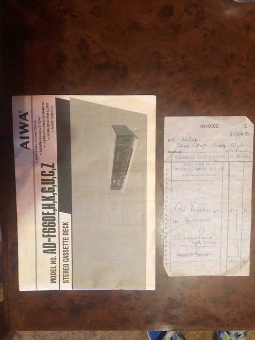 Кассетные деки
AIWA AD-F 660.Японская дека с паспортом.Акция-16500 грн