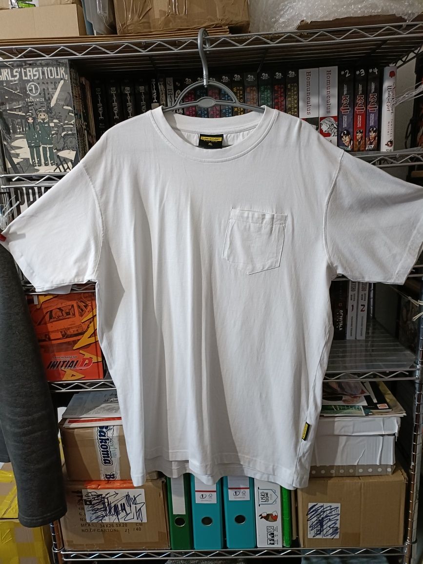 Biała koszulka męska Dunlop XL