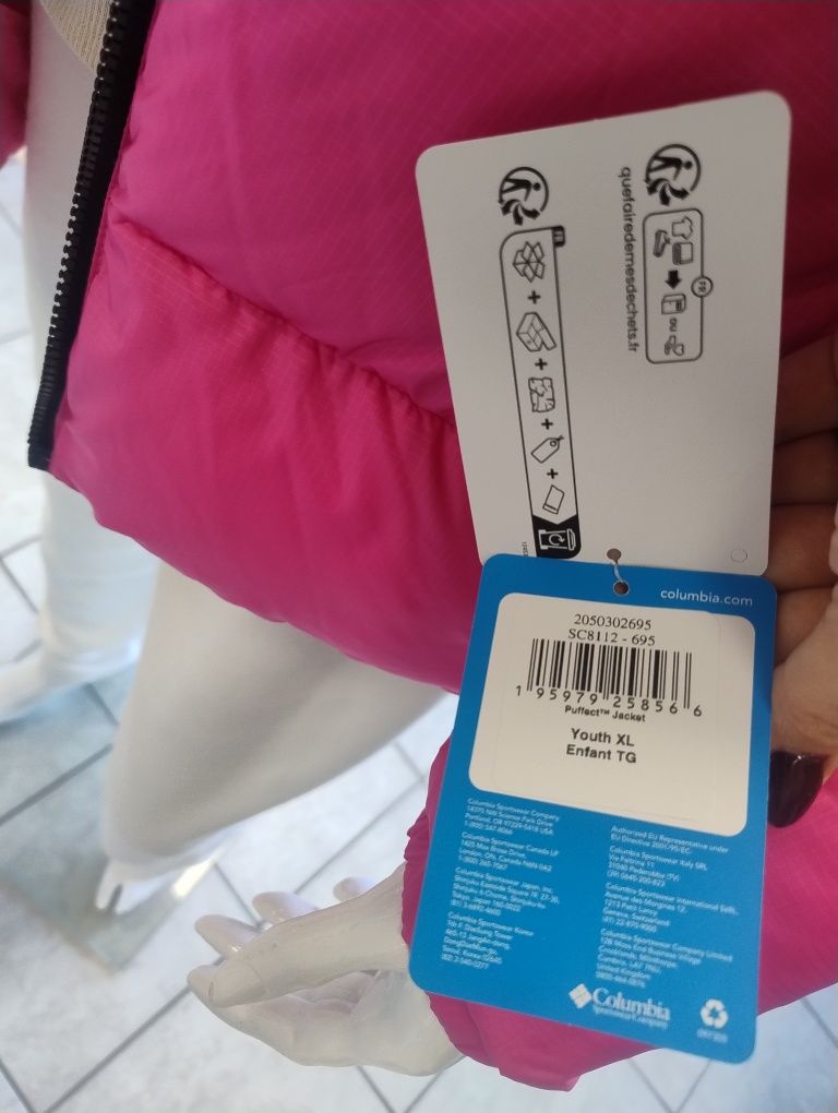 Kurtka młodzieżowa Columbia z metki XL, będzie pasować na S/M kobietę
