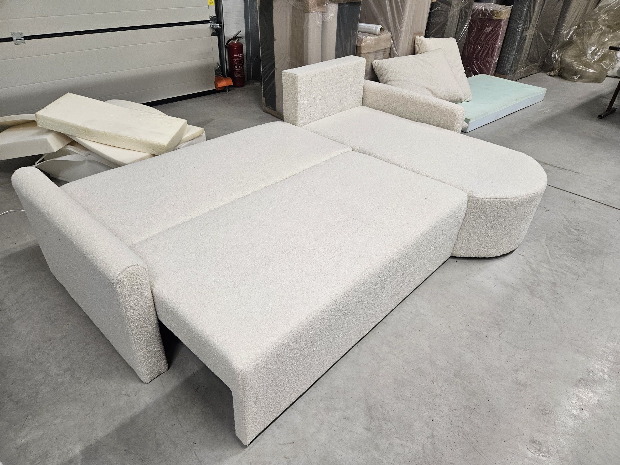 Narożnik Rozkładany Sofa Kanapa Pojemnik Dostawa