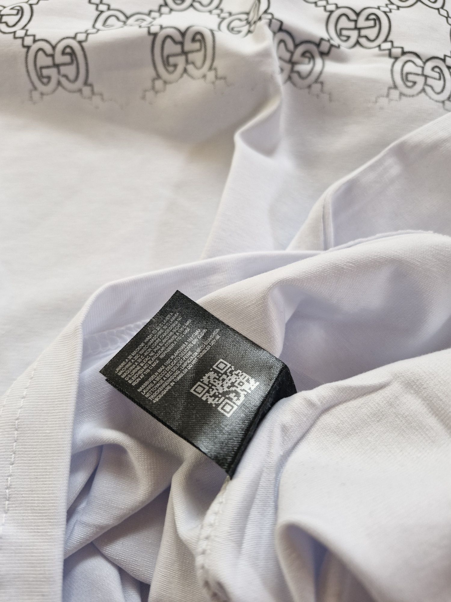 Nowa Koszulka tshirt męska biała XL gu cci bawełna  jakość prezent