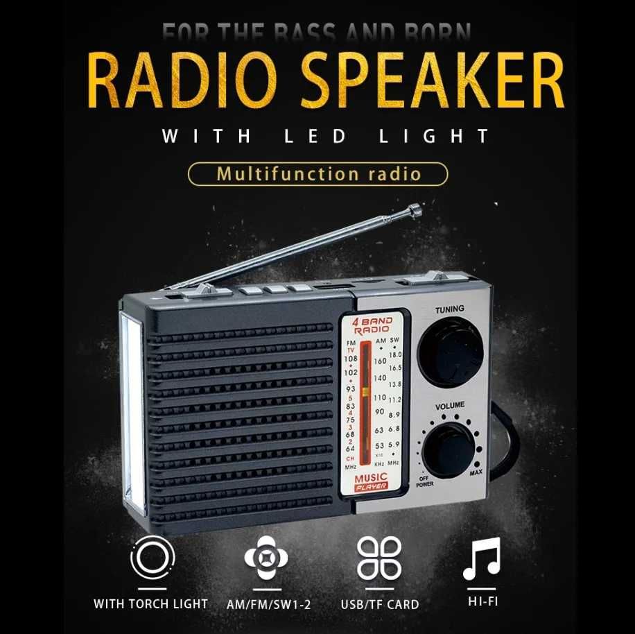 Radio przenośne AM/FM z lampką LED CMIK