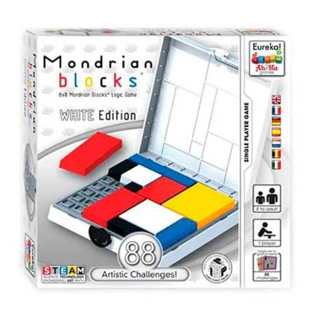 Ah!Ha Mondrian Blocks white | Головоломка Блоки Мондриана