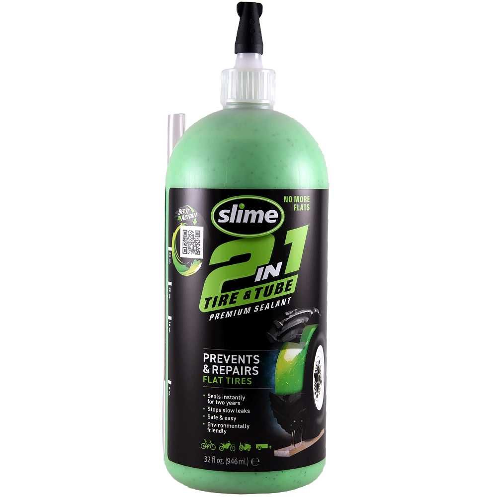 Герметик для камер та безкамерок Slime Premium 2-in-1, 946 мл