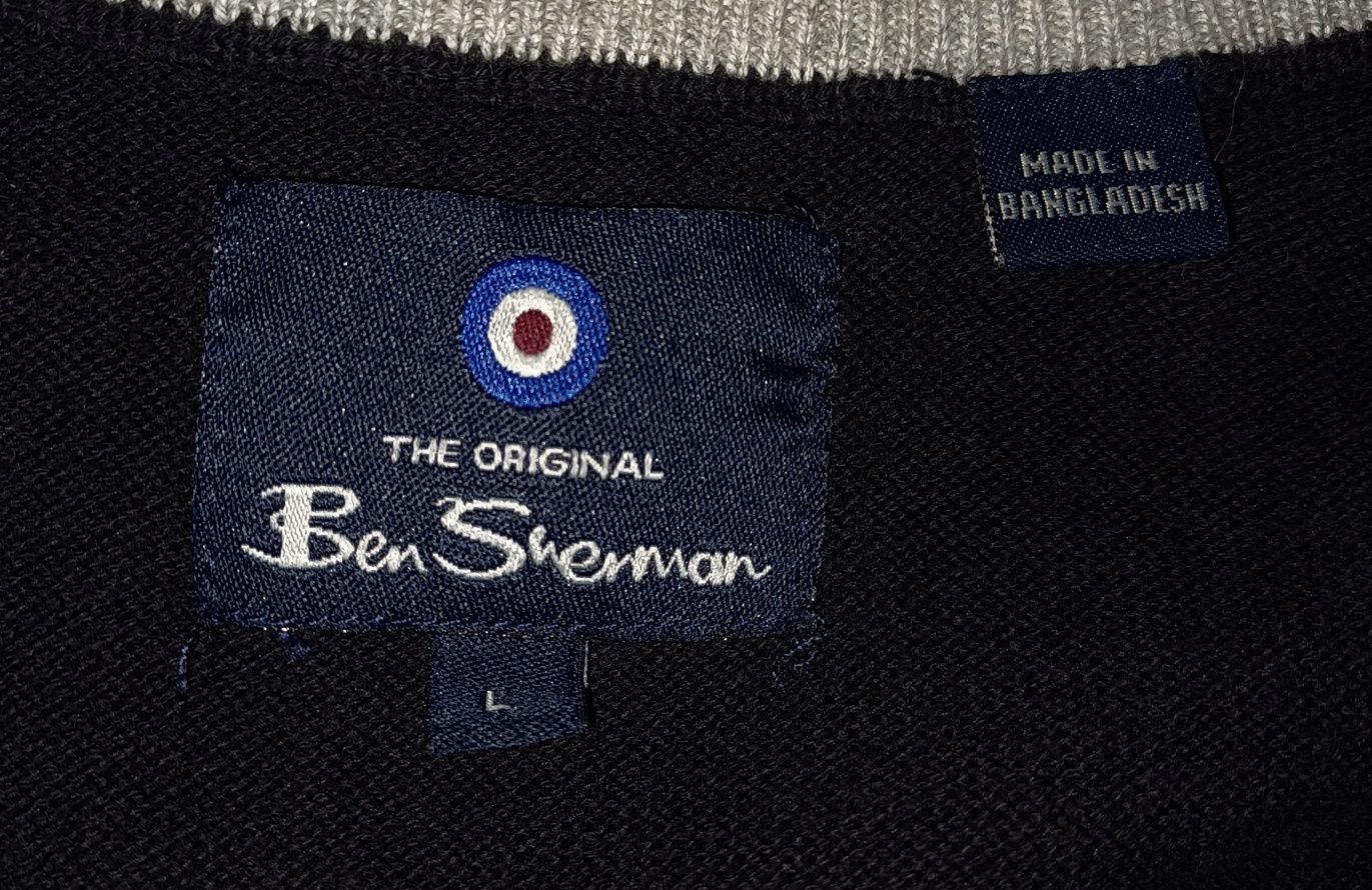 Sweterek męski bawełniany Ben Sherman rozmiar L