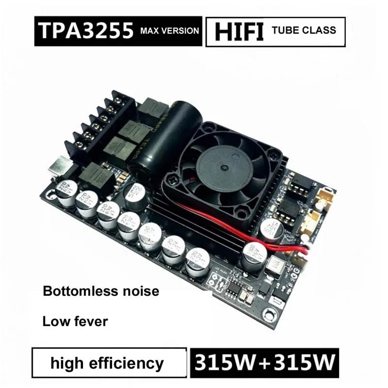 Усилитель мощности, TPA3255 2*315 W. Стерео, цифровой. DC 19-52 V.