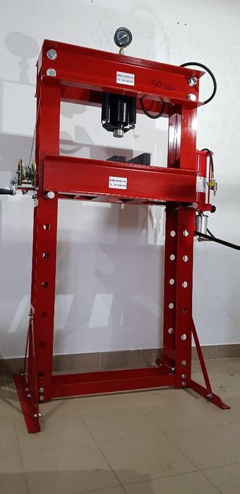 PRASA 50 TON pneumatyczno hydrauliczna polska SZEROKA SOLIDNA