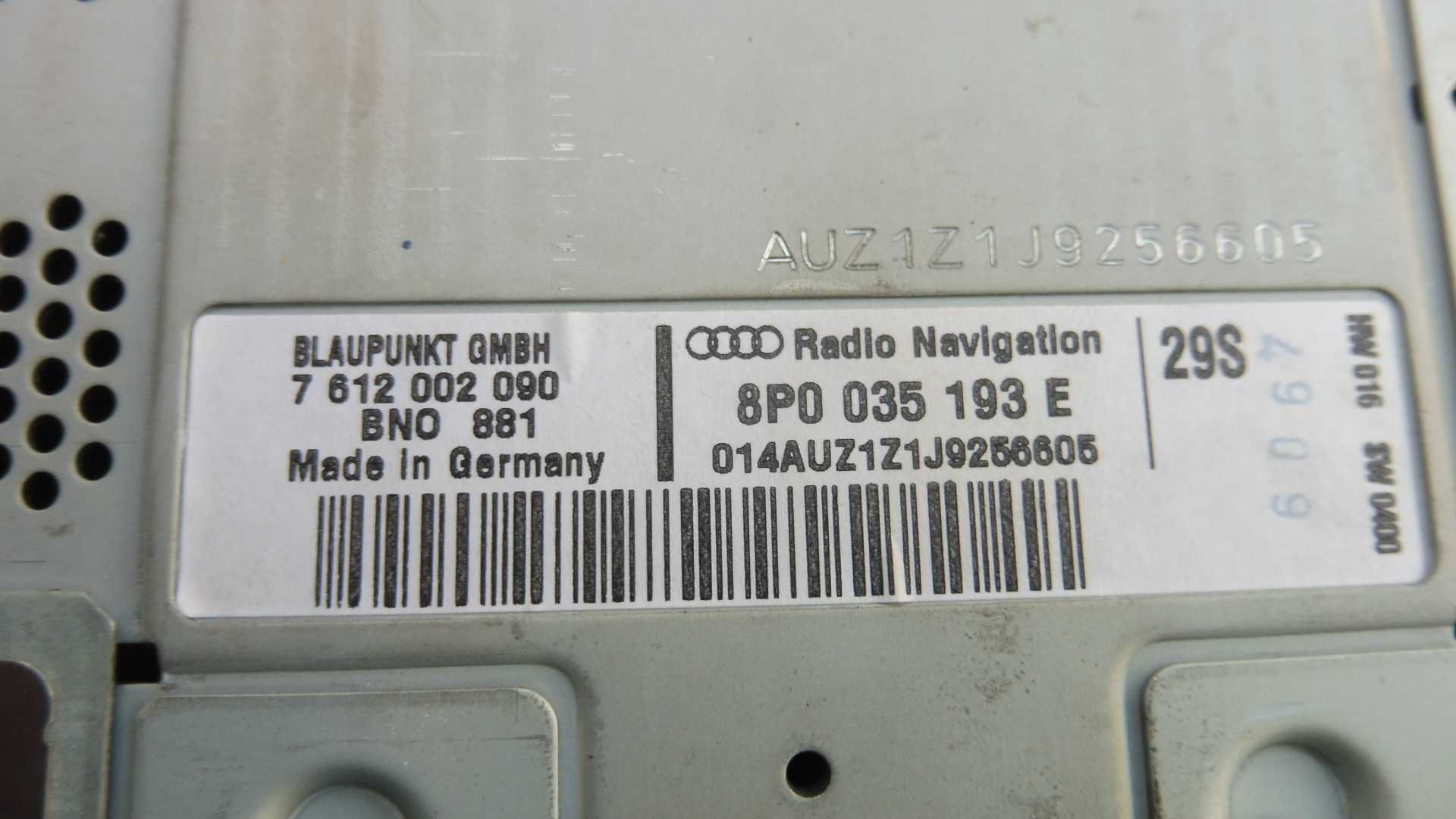 Radio  CD Nawigacja AUDI A3 s3  8P LIFT wysłka 0 zl