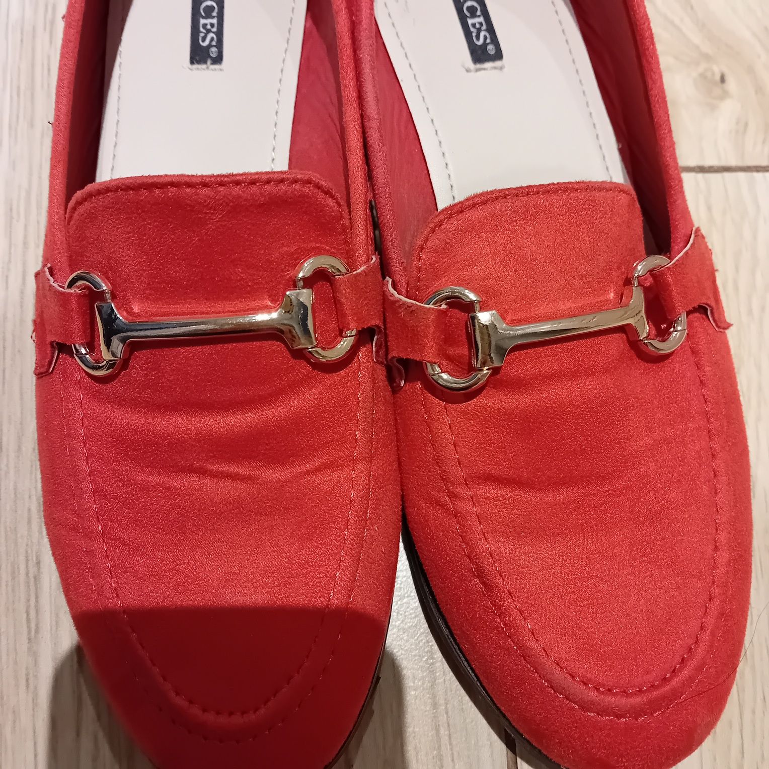 Czerwone baletki espadryle nowe 39