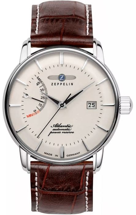 zegarek męski zeppelin atlantic automatic power reserve  8462-5 + box