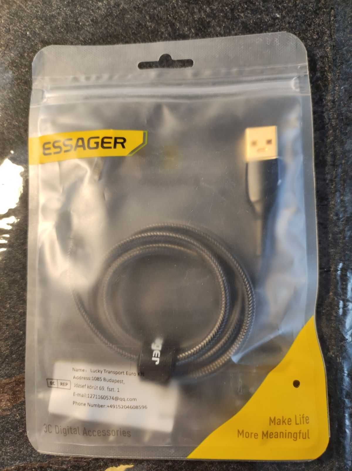 Kabel Essager USB type A-C PD60W 1m