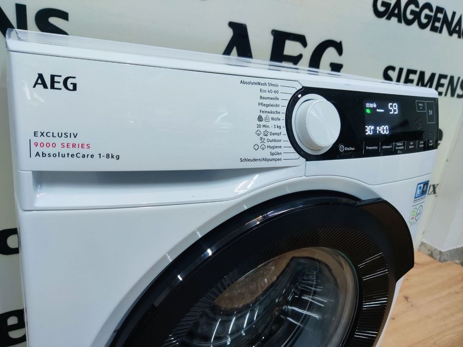Пральна машина AEG™ EXCLUSIVE 9000 Series з парою. Made in Italy.
