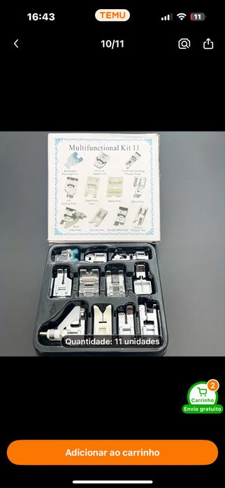 Kit de pes para maquina de costura