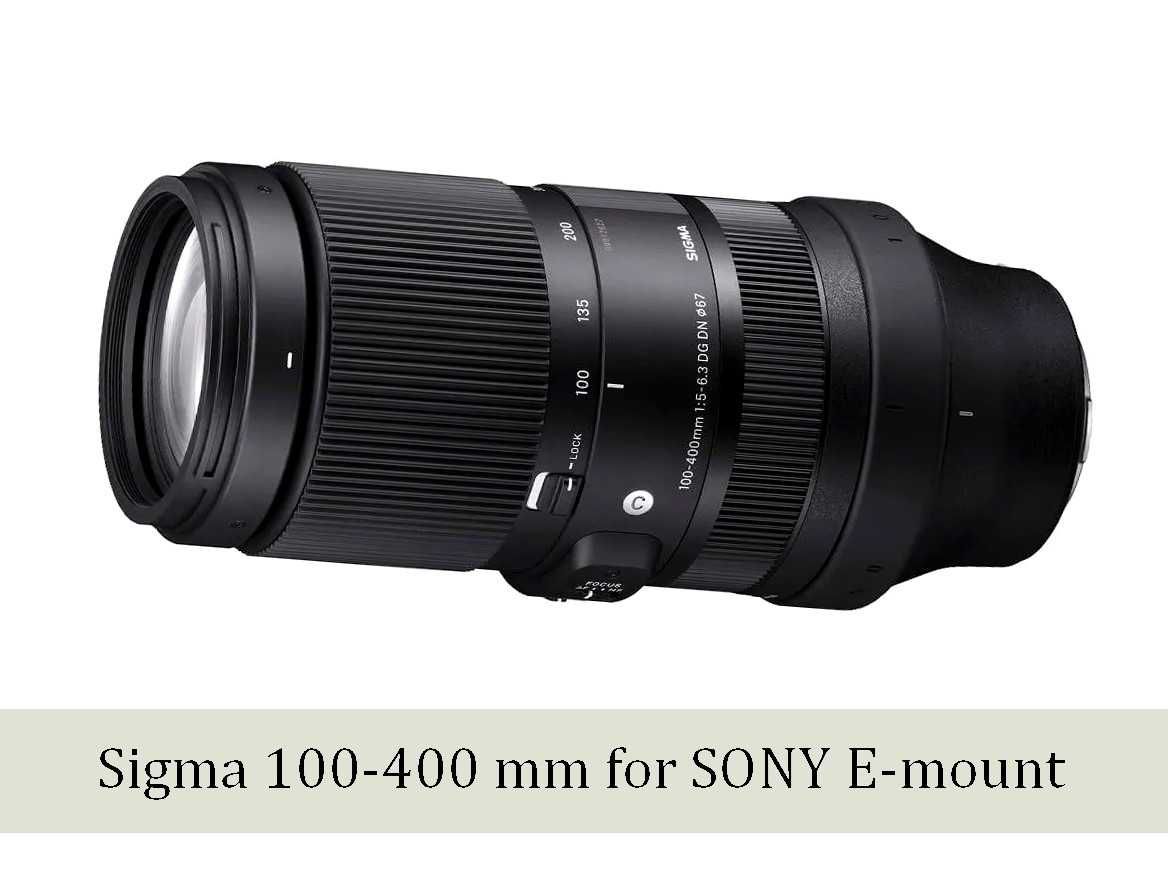 Obiektyw Sigma do Sony E-mount 100-400 mm F5-6.3 DG DN OS STAN IDEALNY