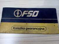 FSO 1500 - książka gwarancyjna (PRL)