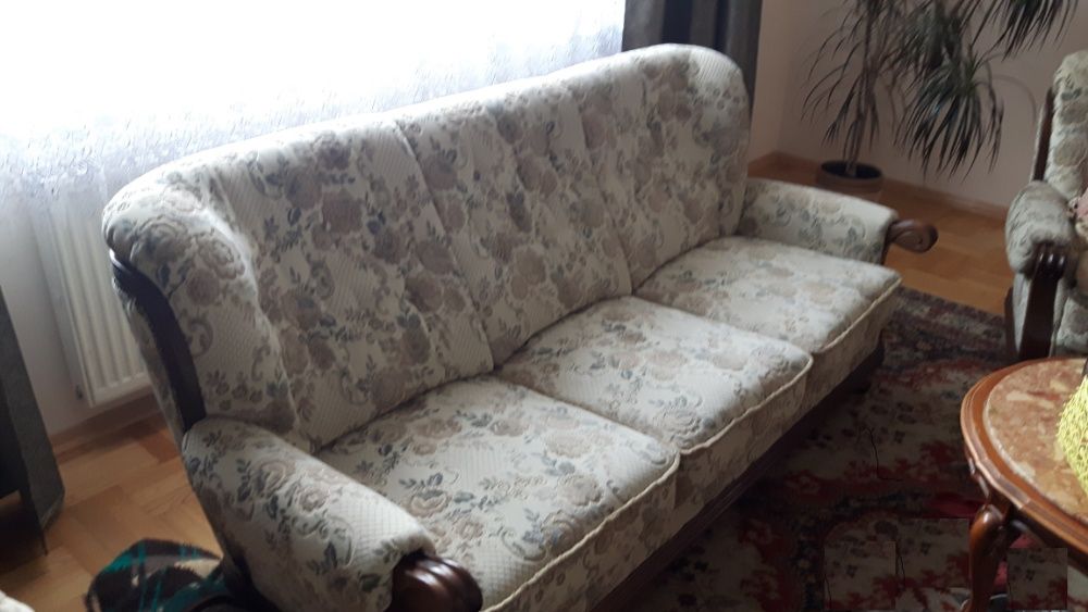 komplet mebli sofa oraz fotele