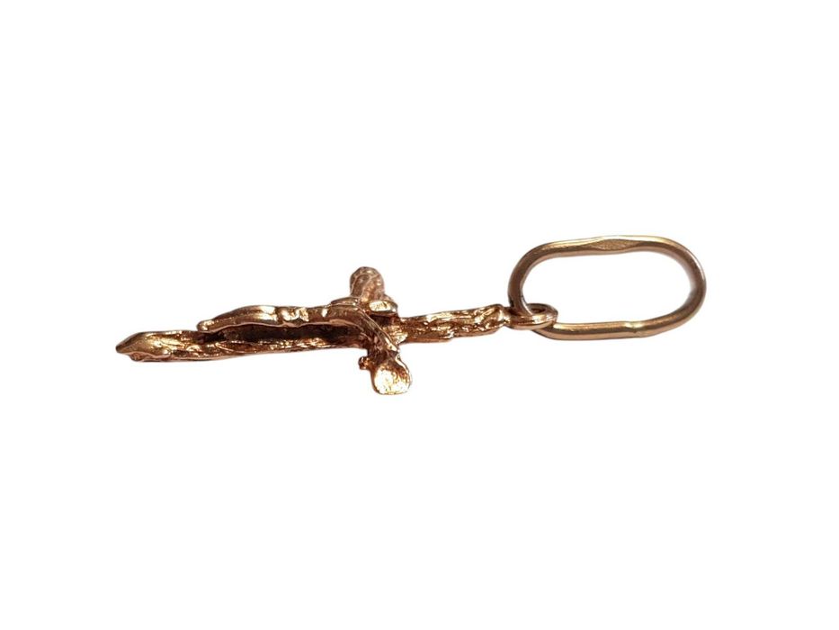 Złoty wisiorek zawieszka krzyż 585P 0,91G