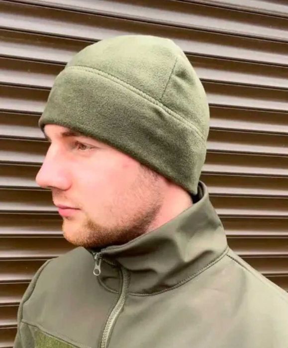 Зимова шапка армійська флісова ЗСУ чорна , піксель , мультикам S M L