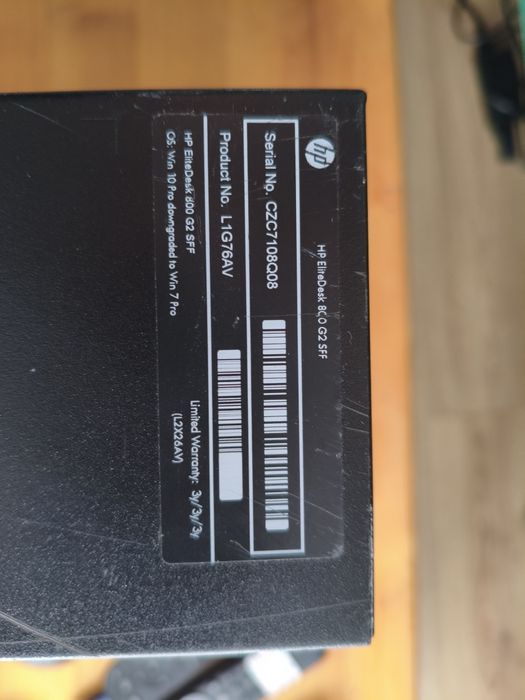 HP EliteDeski 800 G2 sff