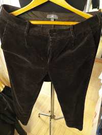 Джинсы вельвет H&M jeans Sweden w34 stretch dark chocolate.