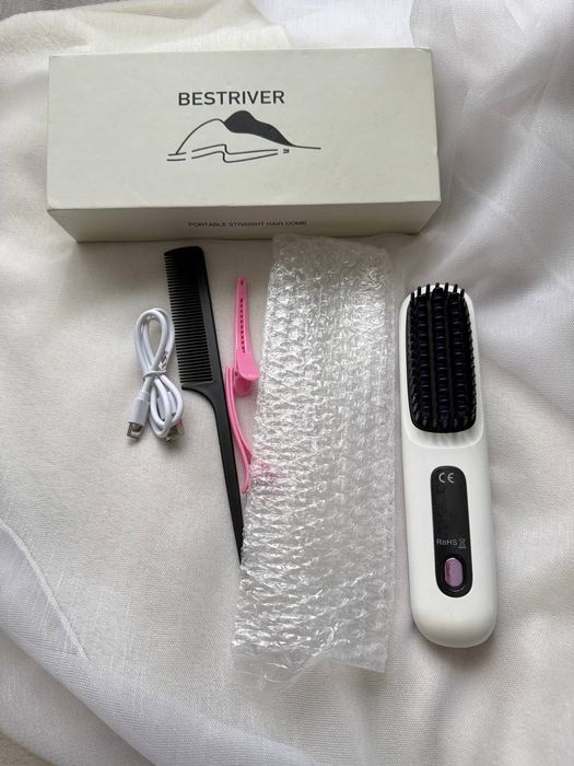 Щітка вирівнювач портативна на акумуляторі дорожня Bestriver