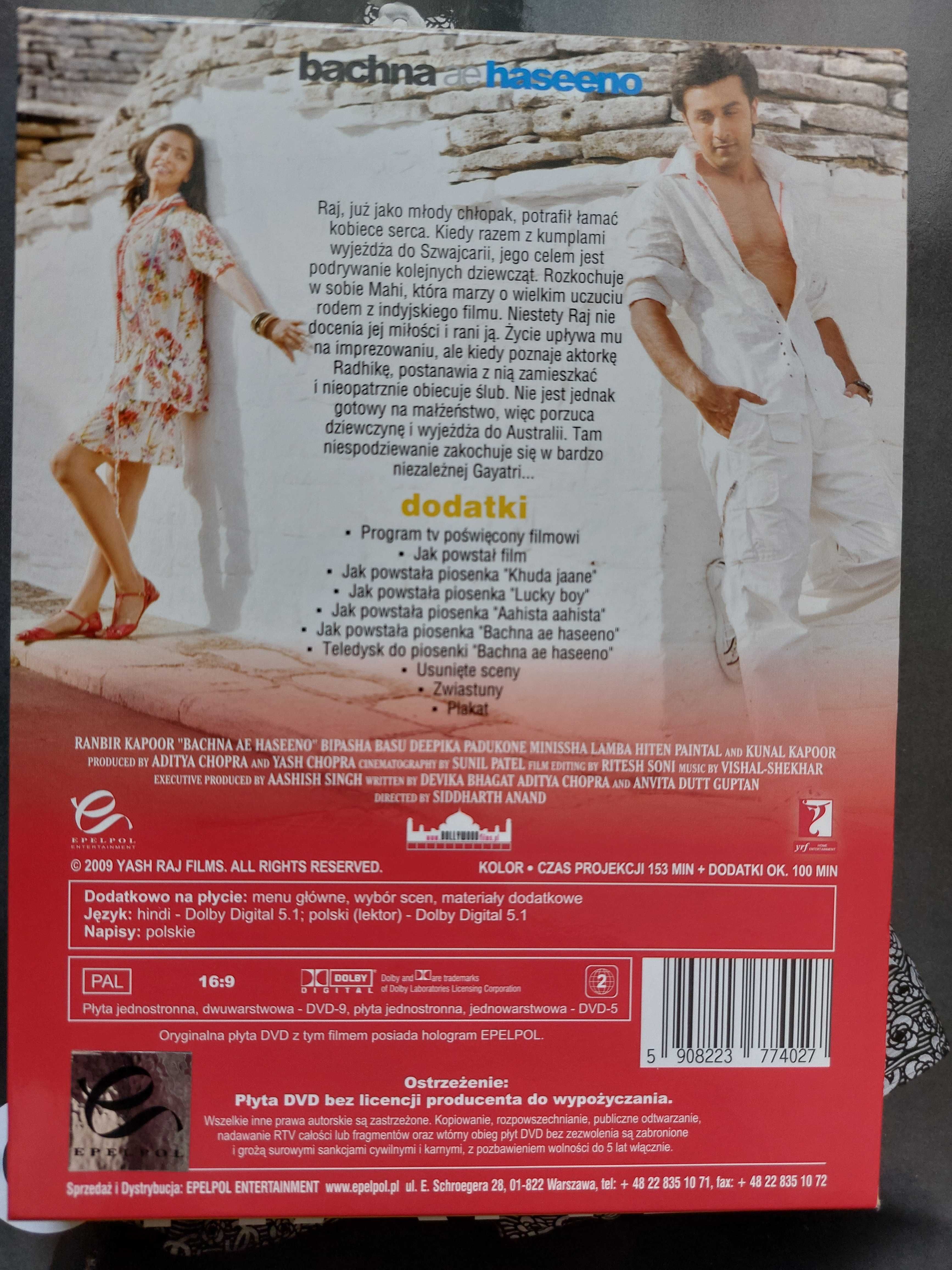 Strzeżcie się, ślicznotki - Bachna ae haseeno DVD Bollywood