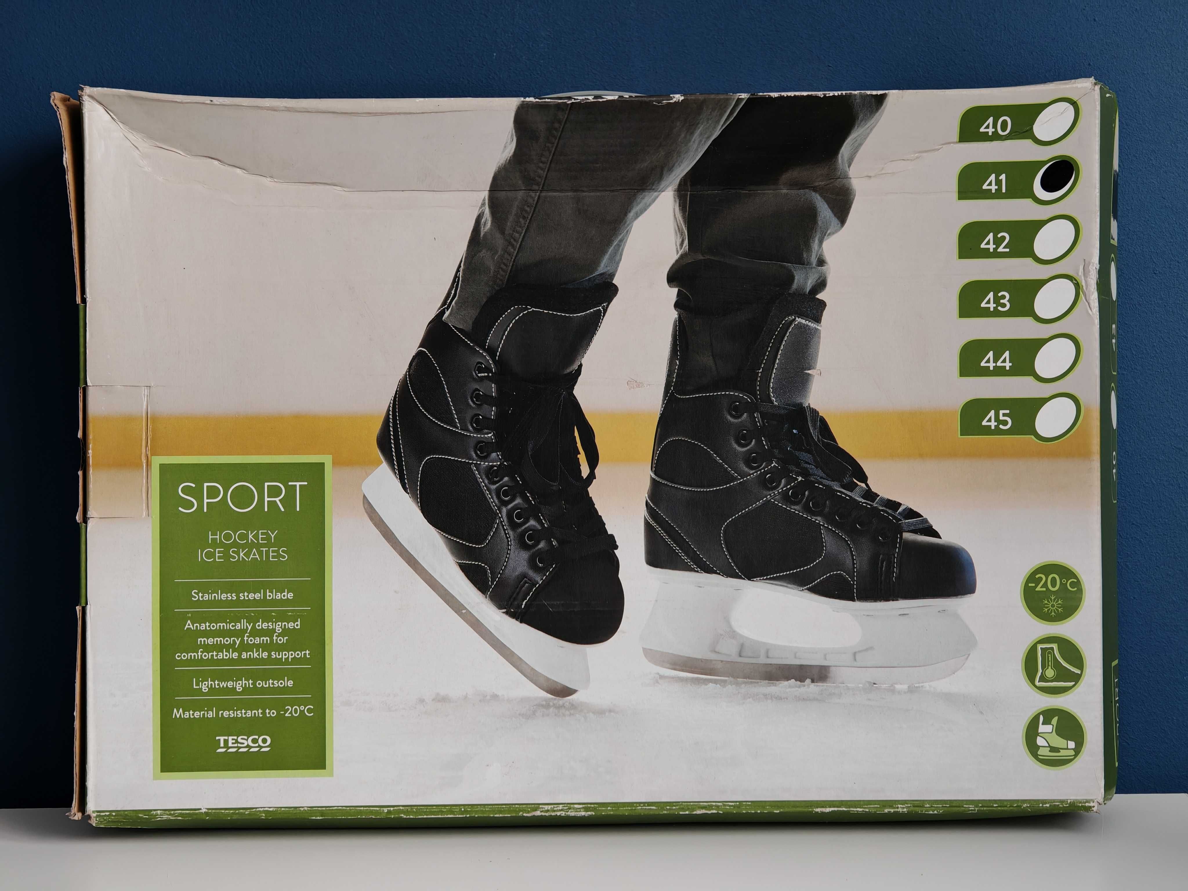 Łyżwy Hokejowe Tesco Sport - Rozmiar 41 - Nowe!