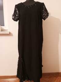 Sukienka czarna z koronką